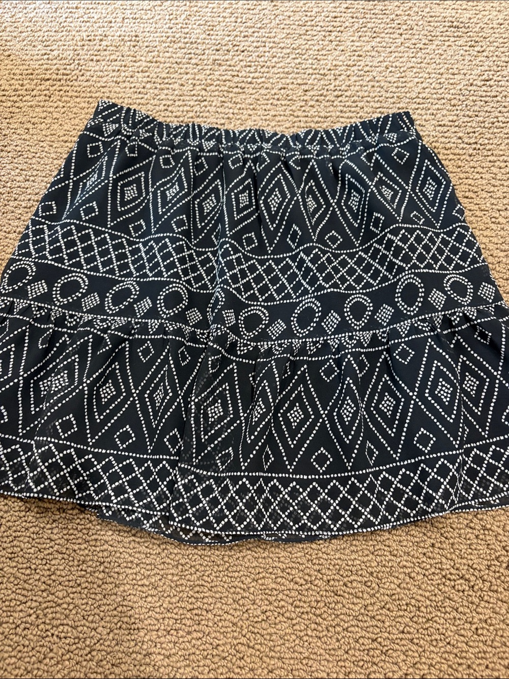 Madewell Caravan Printed Flowy Mini Skirt
